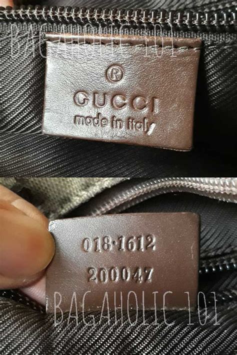 authentic Gucci serial numbers